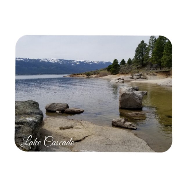 Beautiful Lake Cascade Shoreline Magnet (Horizontal)