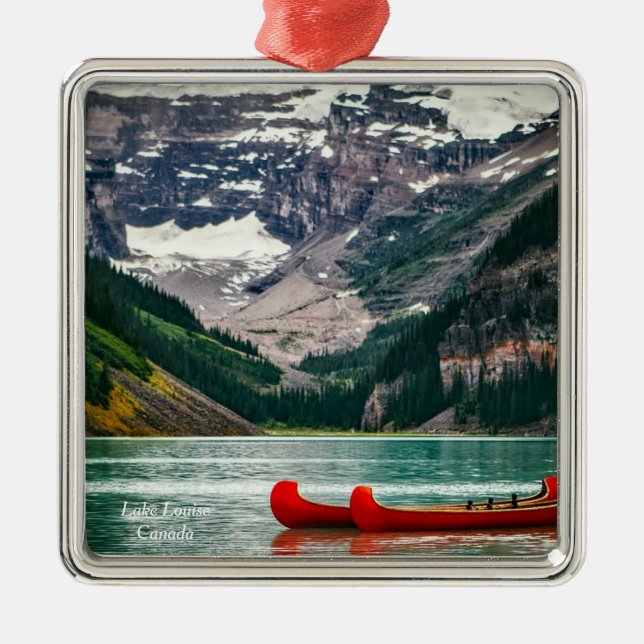 Beautiful Lake Louise, Canada Metal Ornament (Front)