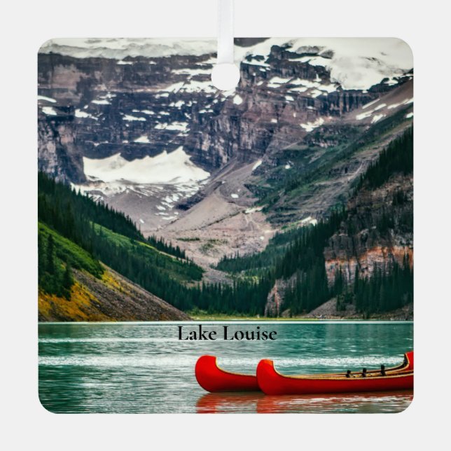 Beautiful Lake Louise, Canada Metal Ornament (Front)