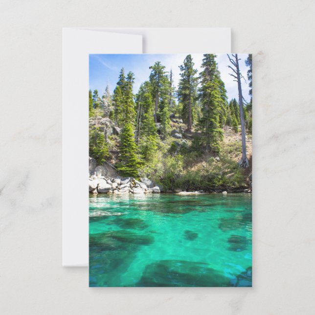 Beautiful Lake Tahoe Personalized Greeting Card (Front)