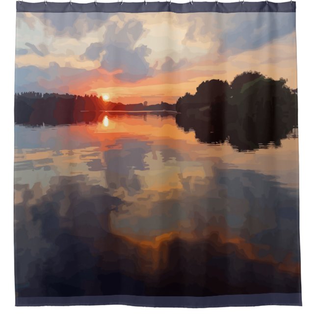 Beautiful Lake View Landscape Scenery Art (Front)