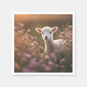 Beautiful Lamb Napkin