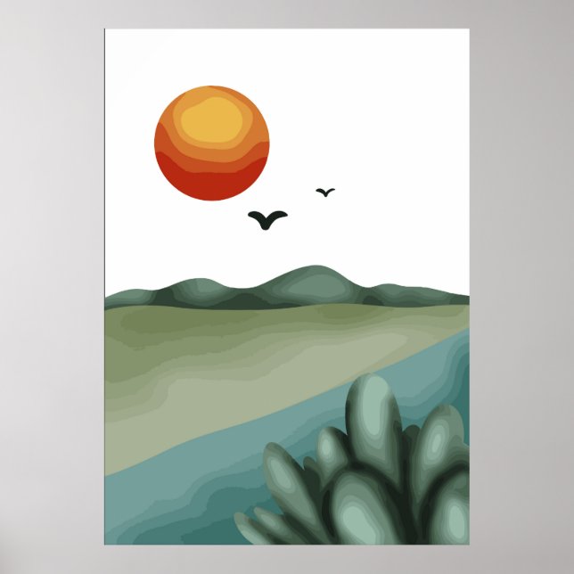 Beautiful landscape poster (Front)