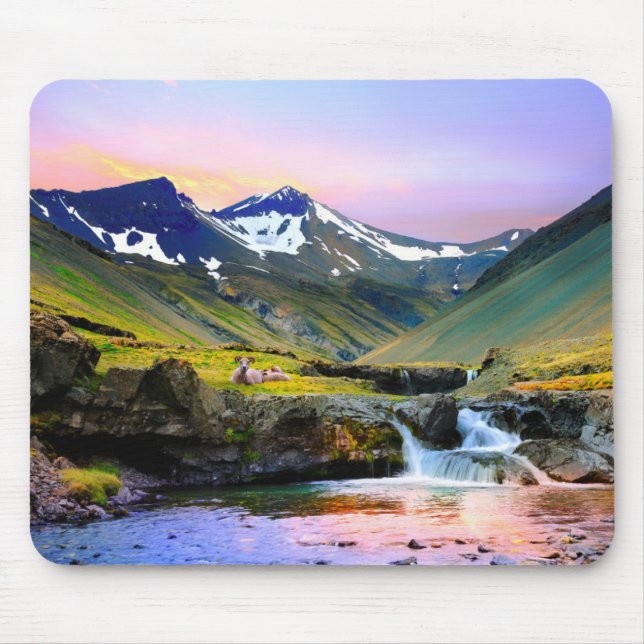 Beautiful Landscape Scenery of Iceland Mouse Pad (Front)