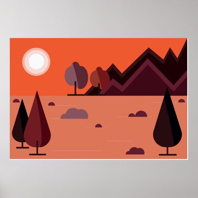 Beautiful landscape set poster (Front)