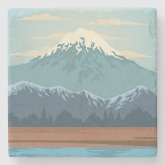 Beautiful landscape stone coaster
