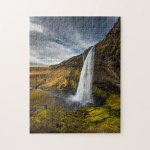 Beautiful Landscape View of Seljalandsfoss Jigsaw Puzzle