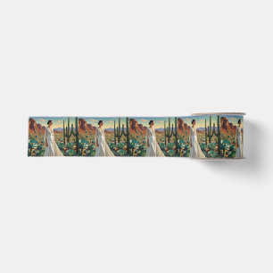 Beautiful Landscape with a Woman Spiritual Art Grosgrain Ribbon