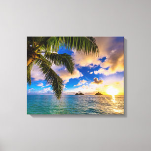 Beautiful Lanikai Beach Hawaii Canvas Print