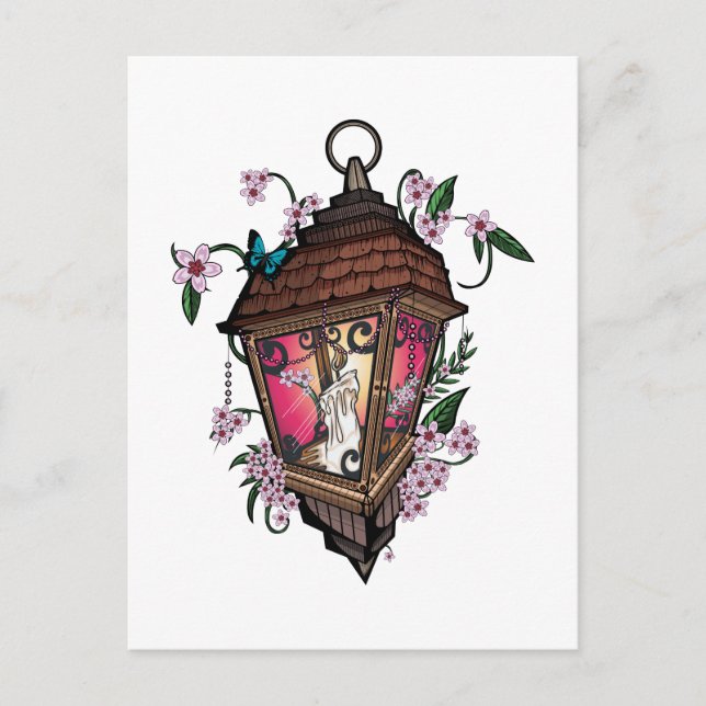 Beautiful Lantern Postcard (Front)