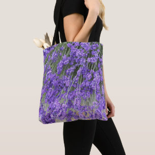Beautiful Lavender Blooms Floral Tote Bag