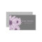 Beautiful Lavender Daisies on Grey  Business Card