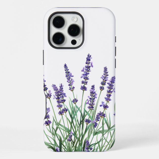 Beautiful Lavender Garden Flower Floral iPhone Case (Back)