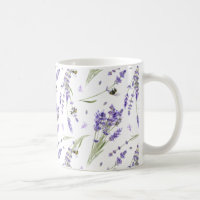 Beautiful Lavender Honey Bees Floral  