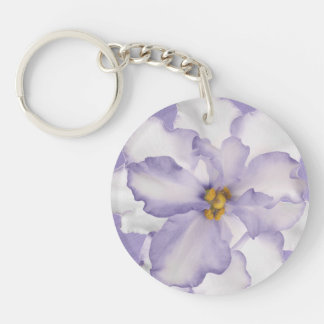 Beautiful Lavender Orchid Keychain
