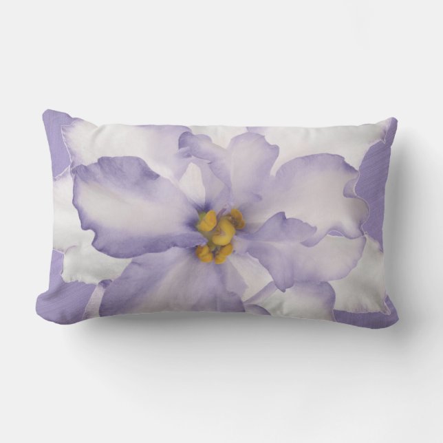 Beautiful Lavender Orchid Lumbar Pillow (Front)