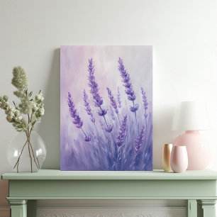 Beautiful Lavender Pastel Illustration Canvas Print