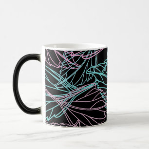 Beautiful Leaf pattern morphing mug