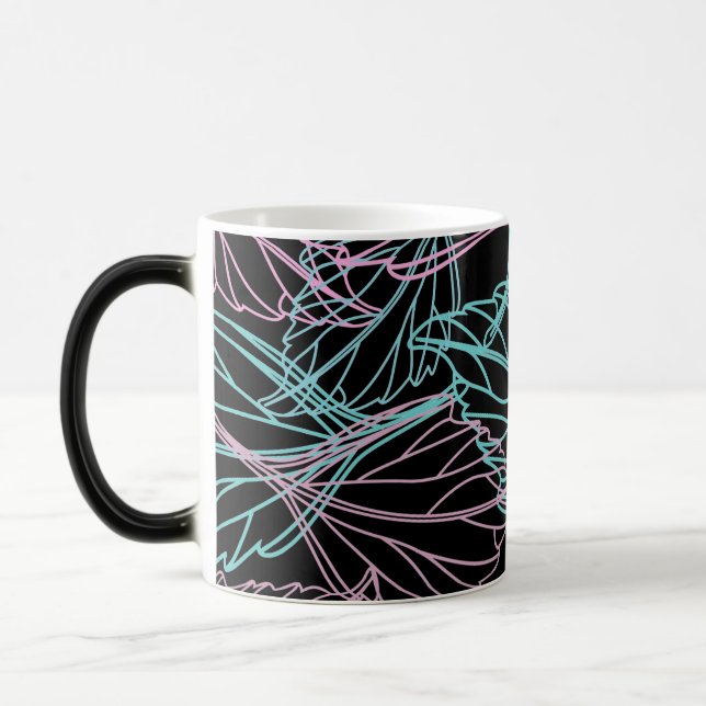Beautiful Leaf pattern morphing mug (Left)