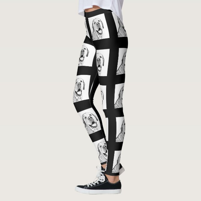 Beautiful leggings -Labrador Retriever Pattern (Left)