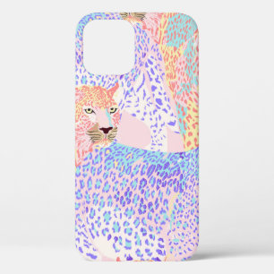 Beautiful Leopard Seamless Pattern illustration Ar iPhone 12 Case