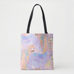 Beautiful Leopard Seamless Pattern illustration Ar Tote Bag
