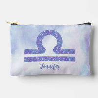 Beautiful Libra Astrology Sign Personalized Purple