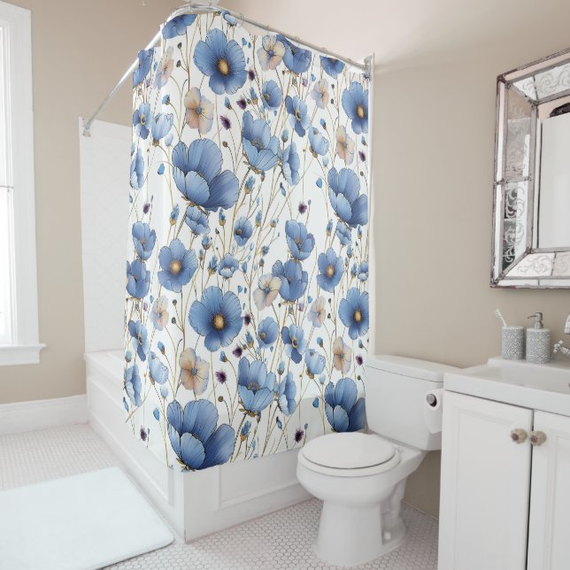 Beautiful light blue floral (In Situ)