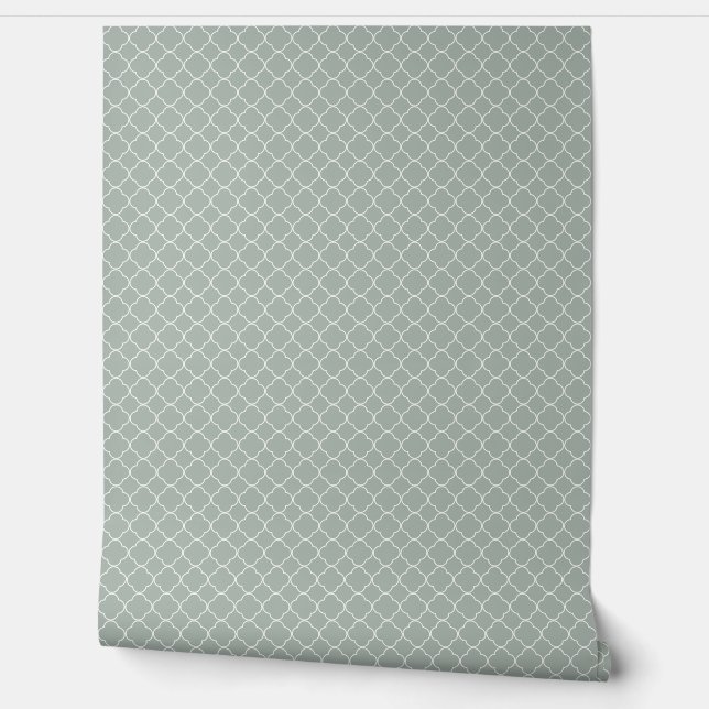 beautiful light green solid color /pattern wallpaper (Unrolling)