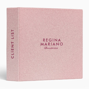 Beautiful Light Pink Glittery Background Binder