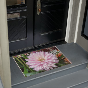 Beautiful Light Purple Dahlia Flower Doormat