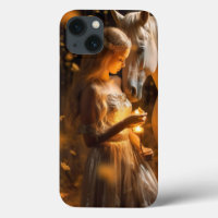 Beautiful Lights Fantasy Girl Horse