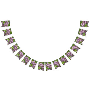 Beautiful Lilacs  Bunting Flags
