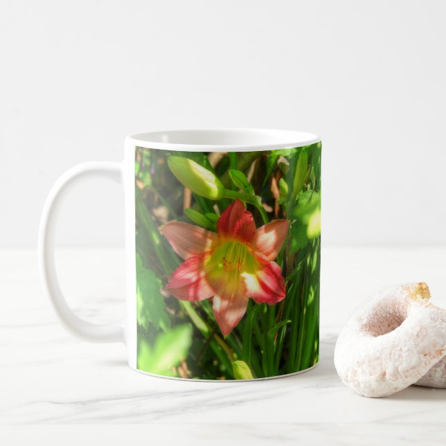 Beautiful Lily Coffee Mug (With Donut)