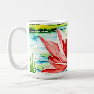 Beautiful Lily Flower Mug