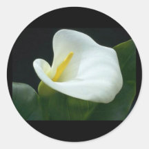 BEAUTIFUL LILY LETTER/GIFT ROUND STICKER