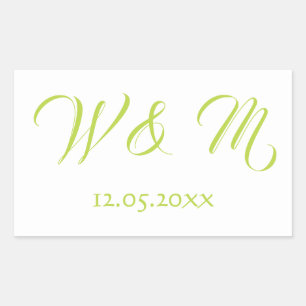 Beautiful Lime and White Sticker
