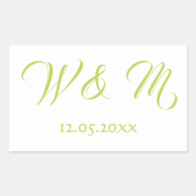 Beautiful Lime and White Sticker (Front)