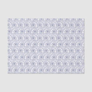 Beautiful Line Art Seashells Surface Pattern Tissue Paper