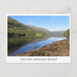 Beautiful Loch Leven View, Scotland Postcard