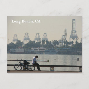 Beautiful Long Beach Postcard! Postcard