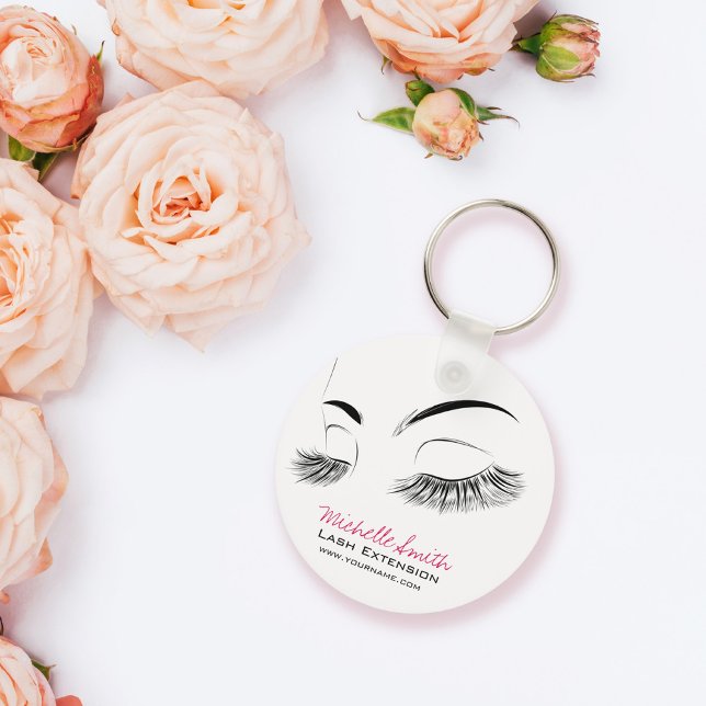 Beautiful long eyelashes Lash Extension Keychain (Creator Uploaded)