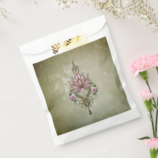 Beautiful lotus blossom  favour bag (Sealed)