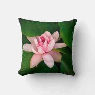Beautiful Lotus Flower Blossom Throw Pillow