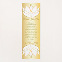 Beautiful Lotus Flower Gold White Ombre Gradation