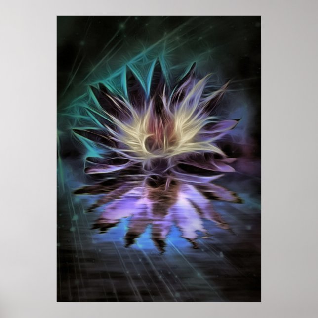 Beautiful Lotus Flower Poster (Front)