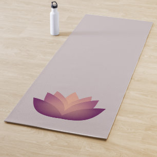 Beautiful Lotus Flower Yoga Mat