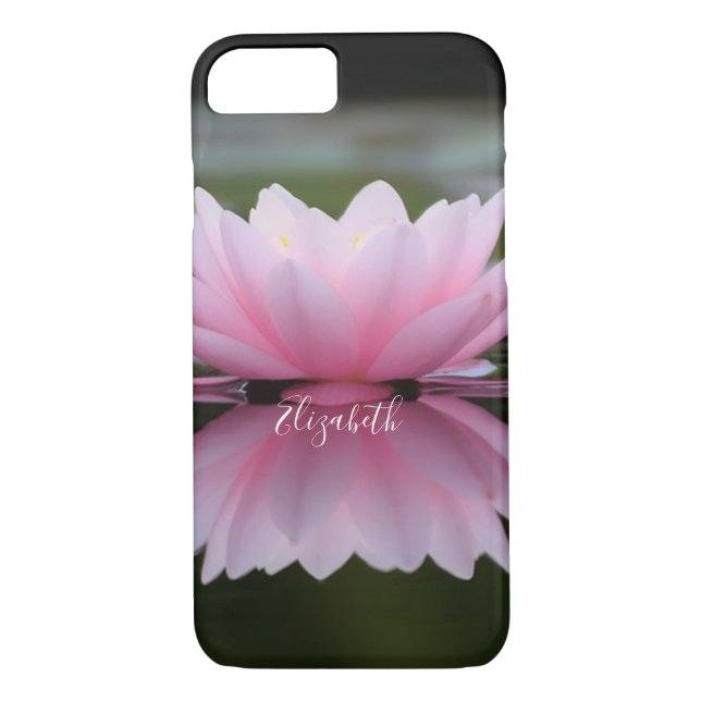 Beautiful Lotus Flower, Zen- Personalized Case-Mate iPhone Case (Back)