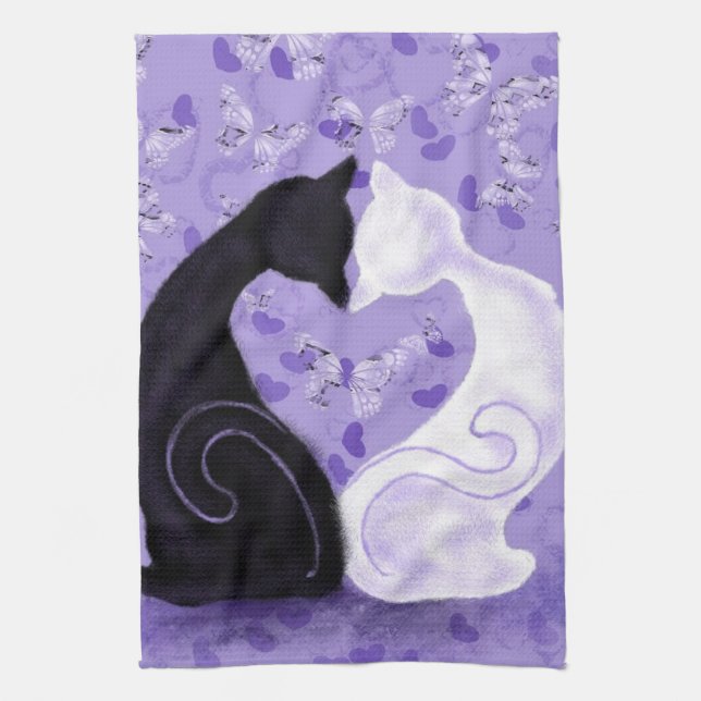 Beautiful Love - Add Your Photo / Text / Name Kitchen Towel (Vertical)