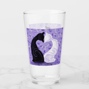 Beautiful Love Glass Cat Couple